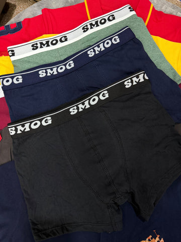 S-M-O-G Premium Nylon Belt  Boxer (Pack Of 3)