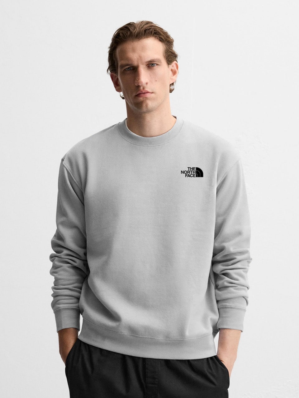 N-FACE Cotton Fleece SweatShirt HGrey