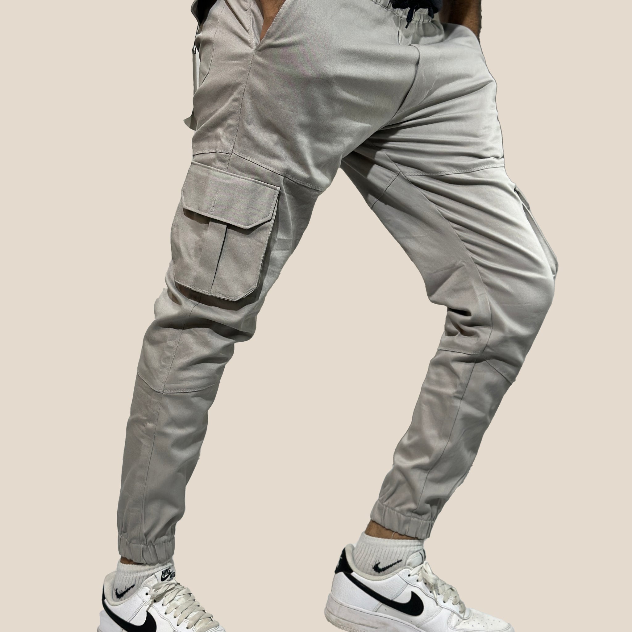 Cargo Trouser Stretchable Cream