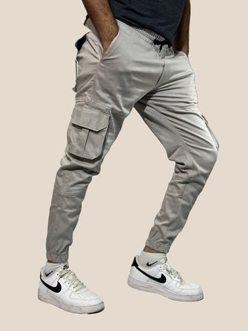 Cargo Trouser Stretchable Cream