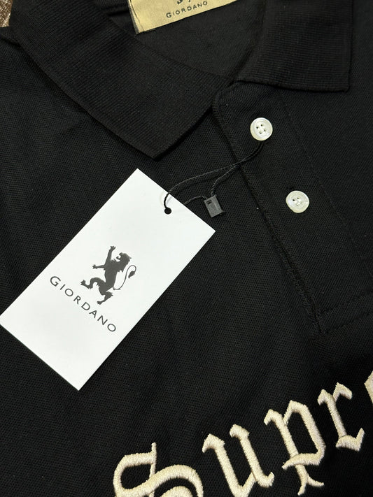 PQE Big Size Polo Black