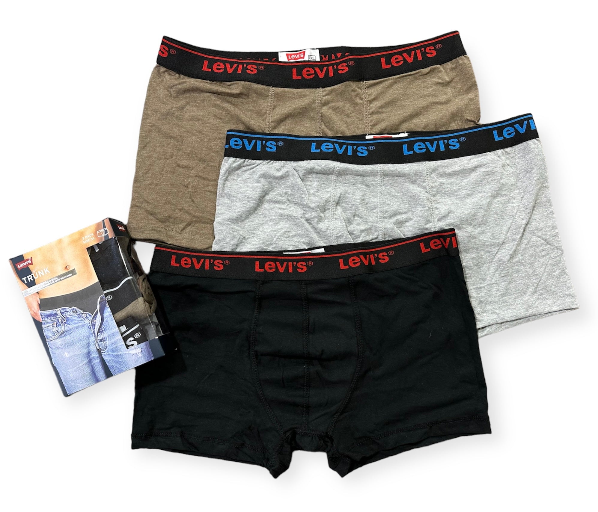 L-E-V-I Boxer (Pack Of 3) 2XL,3XL,4XL