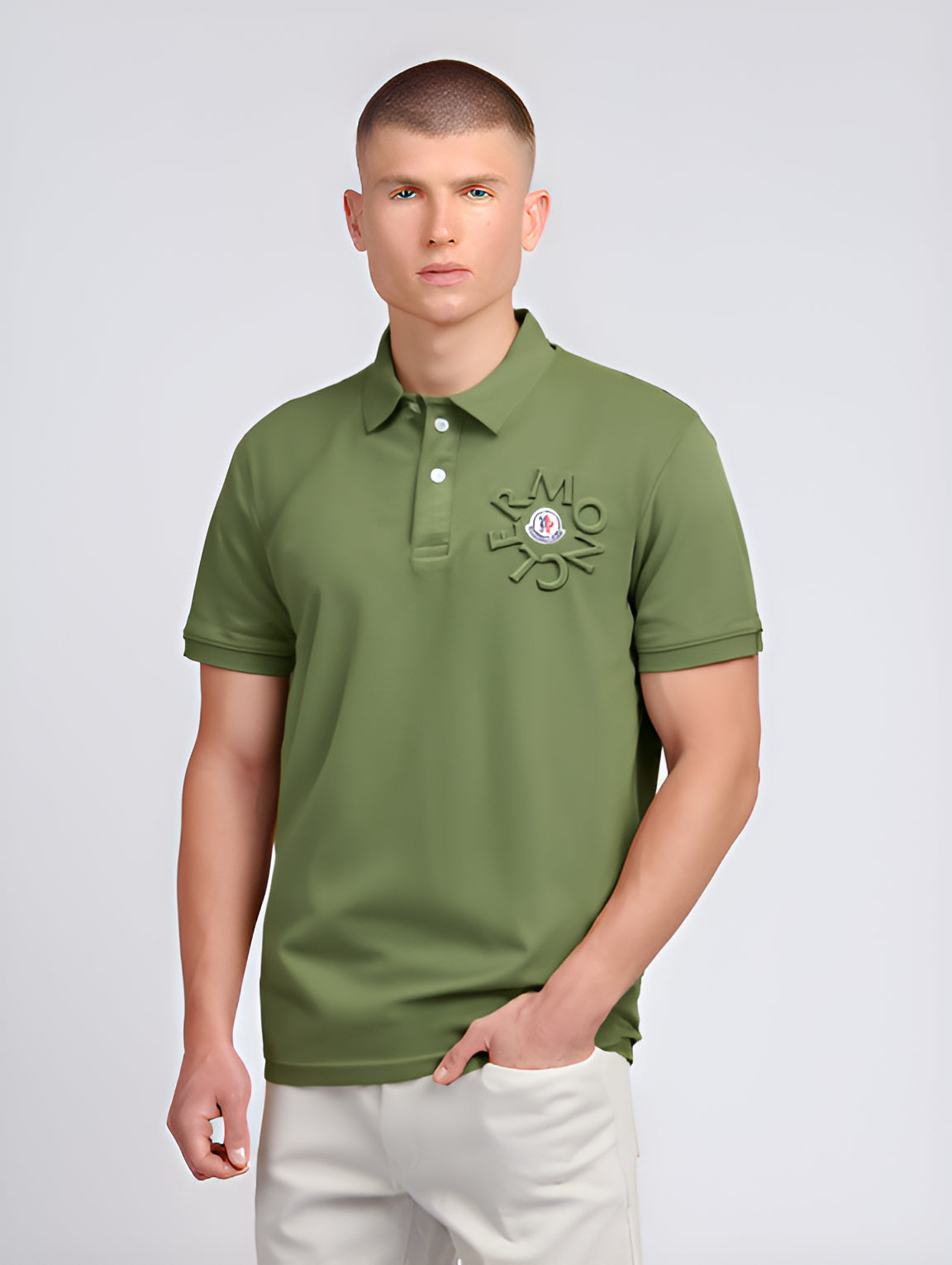 POLO  MONCLER Premium Shirt Green